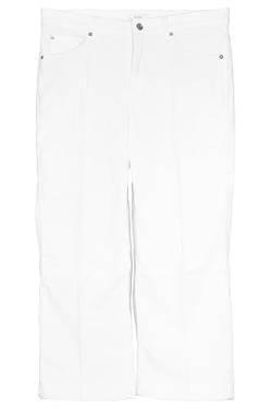 Mac Rich Culotte Cord Jeans Cropped 7/8 Hose Weites Bein Damen Stretch, Farbe:cremeweiß, Damengrößen:44 von MAC