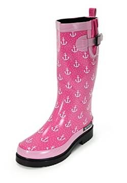 MADSea Damen Gummistiefel Ocean Anchor High Langschaft, Farbe:pink, Größe:36 EU von MADSea