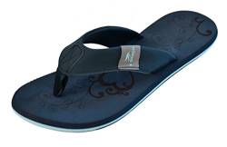 MADSea Damen Zehenstegpantolette Beach Woman | Zehentrenner Flip Flop Thong Sandale Badelatschen | Sommer Strand, dunkelblau/hellblau, 41 EU von MADSea