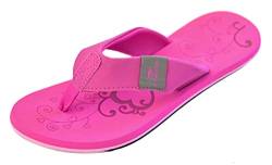 MADSea Damen Zehenstegpantolette Beach Woman | Zehentrenner Flip Flop Thong Sandale Badelatschen | Sommer Strand, fuchsia multi, 36 EU von MADSea