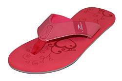 MADSea Damen Zehenstegpantolette Beach Woman | Zehentrenner Flip Flop Thong Sandale Badelatschen | Sommer Strand, rot/multi, 36 EU von MADSea