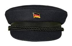 MADSea Elbsegler Premium Tuch mit Flaggenpin Deutschland schwarz Pin, Größe:57, Pins:Deutschland von MADSea