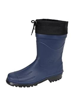 MADSea Herren Jungen Gummistiefel Nils-Hannes Halbschaft Regenstiefel, Farbe:dunkelblau/schwarz, Größe:46 EU von MADSea