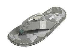 MADSea Herren Zehenstegpantolette Beach Man | Flip Flop Zehentrenner Thong Sandale | Sommer Strand Camouflage, Farbe:grau/camouflage, Größe:41 EU von MADSea