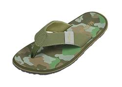 MADSea Herren Zehenstegpantolette Beach Man | Flip Flop Zehentrenner Thong Sandale | Sommer Strand Camouflage, Farbe:olive/camouflage, Größe:41 EU von MADSea