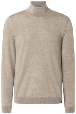 MAERZ Classic Fit Rollkragenpullover taupe, Einfarbig von MAERZ