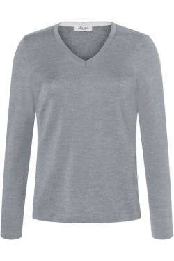 MAERZ Regular Fit Damen Pullover silber, Einfarbig von MAERZ