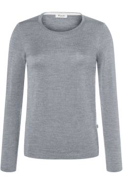 MAERZ Regular Fit Damen Pullover silber, Einfarbig von MAERZ