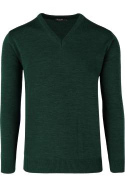 MAERZ Superwash Classic Fit Pullover grün, Einfarbig von MAERZ
