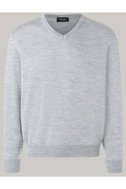 MAERZ Superwash Classic Fit Pullover hellgrau, Einfarbig von MAERZ