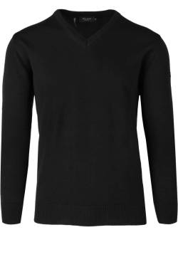 MAERZ Superwash Classic Fit Pullover schwarz, Einfarbig von MAERZ