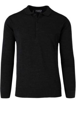 MAERZ Superwash Classic Fit Pullover schwarz, Einfarbig von MAERZ