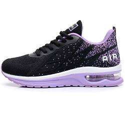 MAFEKE Damen Air Athletic Laufschuhe Mode Tennis Atmungsaktiv Leicht Walking Sneakers, Violett, 40.5 EU von MAFEKE