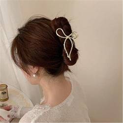 Perle Bogenknoten schnappen Clip Haare fangen Sie den Hinterkopfhai -Clip -Haarschmuck. style 6 von MAFSMJP