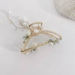Refined Lily Of The Valley Shark Clip Hair Claw Clips For Women Headwear Hairpins Claw Clip Shark Clip 02 von MAFSMJP