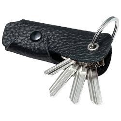 MAGATI Schlüsseletui Occhio Nero | Key Organizer aus Leder für 1-6 Schlüssel, Geschenk für Damen & Herren, Schwarz von MAGATI