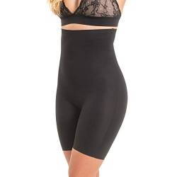 Magic Bodyfashion Damen Maxi Sexy Hi-Bermuda Miederslip, Schwarz (Black 100), 34 (Herstellergröße: Small) von MAGIC BODYFASHION