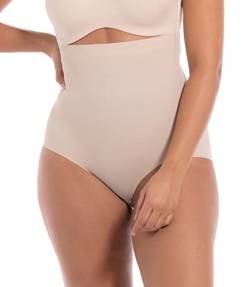 Magic Bodyfashion Damen Maxi Sexy Hi-Brief Miederslip, Beige (Latte 300), 34 (Herstellergröße: Small) von MAGIC BODYFASHION