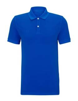 MAGIC SELECT Kurzarm-Polo für Herren. Lässiges Polo-Golf-T-Shirt. Tailliert und kurz. 100% Bambusfaser, Navy blau, L von MAGIC SELECT