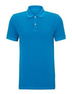 MAGIC SELECT Kurzarm-Polo für Herren. Lässiges Polo-Golf-T-Shirt. Tailliert und kurz. 100% Bambusfaser, blau, 2XL von MAGIC SELECT