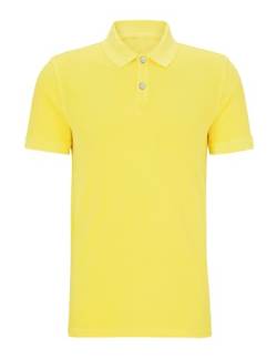 MAGIC SELECT Kurzarm-Polo für Herren. Lässiges Polo-Golf-T-Shirt. Tailliert und kurz. 100% Bambusfaser, gelb, S von MAGIC SELECT
