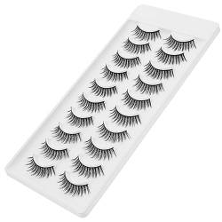 MAGICLULU 10 Paar Falsche Wimpern Make-up-tools Für Gefälscht Russische Streifenwimpern Falsche Flauschige Wimpern Kiefer Trainer Hochwertige Faser Magnetisch Zubehör 3d von MAGICLULU