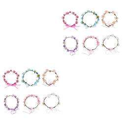 MAGICLULU 12 Stk Kranz Tiara haarschmuck haarblume Kopf Blumen Braut Kopfschmuck Stirnband Girlande Haarband florales Haarband Japanisch und Koreanisch Kopfbedeckung das Foto Fräulein von MAGICLULU