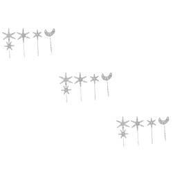 MAGICLULU 12 Stück 1 Vollmond-Clip mit Diamantkante Haarschmuck Haar Klammern neuartige Haarspangen Perlen Tiara Haarklammer Haarnadel Frau Haarspangen kreative Haarspangen Voller Diamant von MAGICLULU