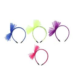 MAGICLULU 20 Stk Schleife Stirnband Schöne Haarreifen Party Schleife Haarschmuck Elastische Haarbänder Party-haarschmuck Accessoires Für Mädchen Frau Zubehör Krawatte Tuch von MAGICLULU