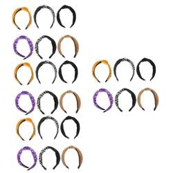 MAGICLULU 24 Stk Geknotetes Stirnband Aus Stoff Stirnband Für Frauen Breites Stirnband Süße Stirnbänder Für Frauen Modische Stirnbänder Haarband Stirnband Für Mädchen Einfach Damen Schal von MAGICLULU