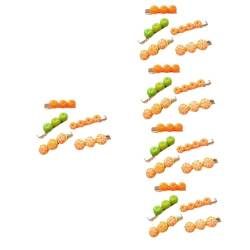 MAGICLULU 25 Stk orange Haarnadel haarschmuck Haarspangen Frauen Haarnadeln Fruchtclips für Frauen Haarklammer Orangen weibliche Haarspange Obst Haarspange schmecken Mandarine Ausgabekarte von MAGICLULU