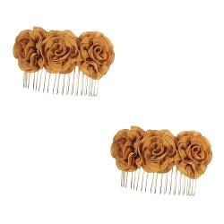 MAGICLULU 2st Haarspange Haarspangen Für Damen Haar Klammern Haarnadel Haarklammer Hochzeit Haarspange Braut Haarspange Perlmutt Blumenclip Fräulein von MAGICLULU