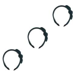 MAGICLULU 3St Bowknot-Haarband seidenband bändchen catchring haar Party-Kopfschmuck Haargummis für Frauen Tiara Kopfschmuck für die Party Kopfbedeckung für Mädchen Hasen Ohren Stirnband von MAGICLULU