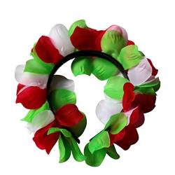 MAGICLULU 5st Haarreifen Blumengirlanden Luau-kopfschmuck Blumenhaar Lei-stirnband Stirnband Blumenstirnbänder Floraler Kopfkranz Hula-stirnband Blumenkranz Frau Hawaii Strand von MAGICLULU