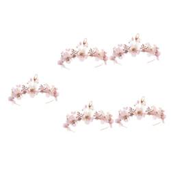 MAGICLULU 5st Simulations Blumen Haarband Hochzeitsstirnbänder Für Frauen Strass-stirnbänder Für Frauen Stirnbänder Für Damen Frauen Stirnband Fee Kopfschmuck Fein Braut Haarteil von MAGICLULU
