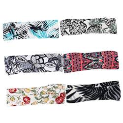 MAGICLULU 6St Kreuz Stirnband dehnbare Stirnbänder für Frauen Spitzenkopftuch Haarband stirnband schminken elastische Haargummis kopfschmuck Make-up-Haarbänder Sport Stirnband bilden Schal von MAGICLULU