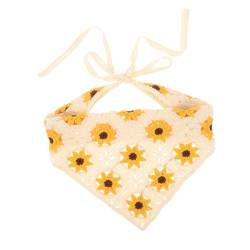 MAGICLULU Blumen Kopftuch Seidenbandana Haar Haarbandana Stirnbänder Aus Seide Für Damen Jersey-stirnbänder Für Damen Geflochtenes Stirnband Seidenschal Für Die Blumen Baumwolle von MAGICLULU