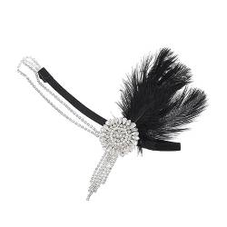 MAGICLULU Feder Stirnband Hochzeitshaarband Hochzeitsdekorationen für die Zeremonie fasching haarschmuck faschings haarschmuck Haargummi Haarschmuck für die Hochzeit Kleidungszubehör bilden von MAGICLULU