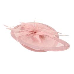 MAGICLULU Kappen Retro-Leinenhut im britischen Stil Teeparty-Dekorationen für Frauen Kleiderhüte für Damen Zylinder Haarnadel Hüte für Damen modisch elegant Abschlussball-Stirnband von MAGICLULU