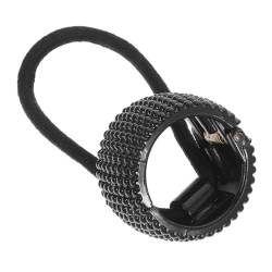 MAGICLULU Pferdeschwanzhalter Elastische Haargummis Für Damen, Mädchen Haarbänder Für Damenhaar Punk-gotik Haarband Aus Metall Strass Für Haare Tiara Für Mädchen Mode Fräulein Korn von MAGICLULU