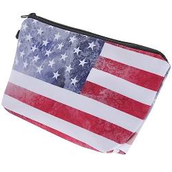 MAGICLULU Retro-bleistifttasche Reise-toilettenartikel-Organizer Wechselgeldbeutel Stifttasche Für Kinder Damen-geldbörse Kosmetiktasche Mit Us-Flagge Mäppchen Taschen 3D Digital Polyester von MAGICLULU