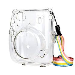 MAGILL Kameratasche, tragbare, transparente Kameratasche, Schutzhülle, Schutzhülle mit Schultergurt, stoßsicher, passend für Fuji Instax Mini 11 Kameratasche, durchsichtig, Einheitsgröße von MAGILL