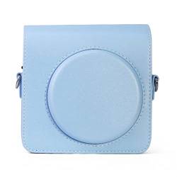 MAGILL Kameratasche Retro PU Leder Schultergurt Tasche Tragbare Schutztasche Passend for FUJIFILM Passend for Square SQ1 Kamera Tasche (Color : Glacier Blue) von MAGILL