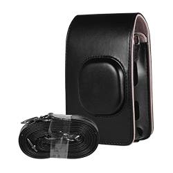 MAGILL Retro weicher Mini-Kamerasack Pu. Ledertasche for Schultergurt Instant Camera Bag Fit Fujifilm Instax Mini LiPlay Kamera Tasche (Color : Noir) von MAGILL
