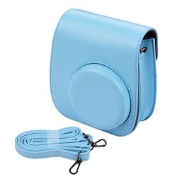 MAGILL Tragbare Kameratasche, PU-Leder, Schultergurt, passend für Fujifilm, passend für Fuji Mini 11 Kameratasche, blau, Einheitsgröße von MAGILL