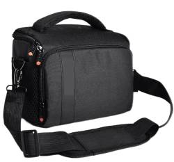 MAGILL wasserdichte Nylon-Schulter-Kamerasack SLR Kameratasche Linsenbeutel Tasche Fit for Sony Fit for Canon Fit for Nikon B500 P900 D90 D750 D7000 Kamera Tasche (Color : Noir) von MAGILL