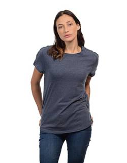 Post-Shoulder-OP-Shirt, Chemo-Port-Shirts für Damen, kurzärmelig, zum Abreißen, Heather, Blau, Mittel von MAI We Care