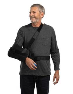 MAI Post Shoulder Chirurgie-Shirts für Herren mit voller Armöffnung, weiche natürliche Baumwolle, anthrazit, 3X-Groß von MAI We Care