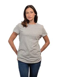 MAI Post Shoulder Shirts | Chemo Kleidung | Damen Kurzarm Shirt, Meliert, Grau, Groß von MAI We Care