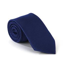 MAIANY Herren Krawatten, 8cm Einfarbige Krawatte Formelle Krawatte für Männer, klassische Premium Krawatte für Männer Hochzeit Geschäft (Marineblau) von MAIANY